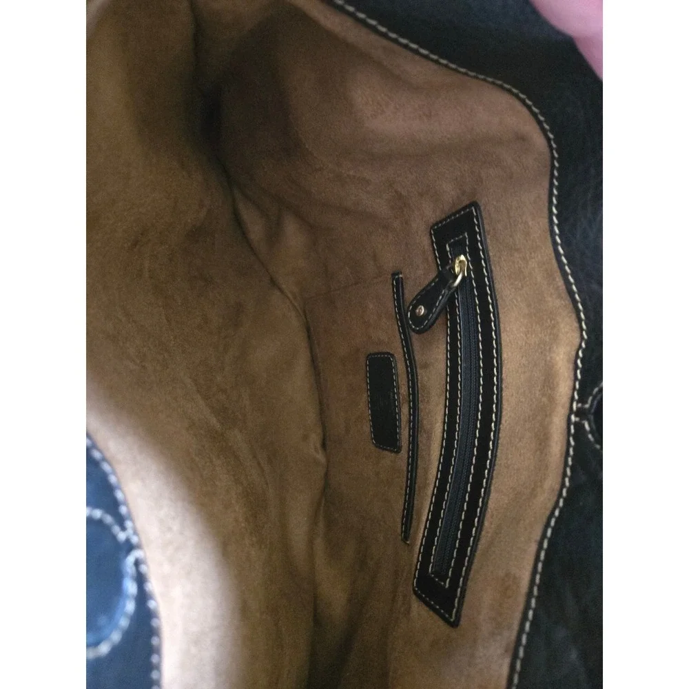 Liz Claiborne NYC Classic Chic NWOT BROWN Leather Crossbody Luxury Work Tote